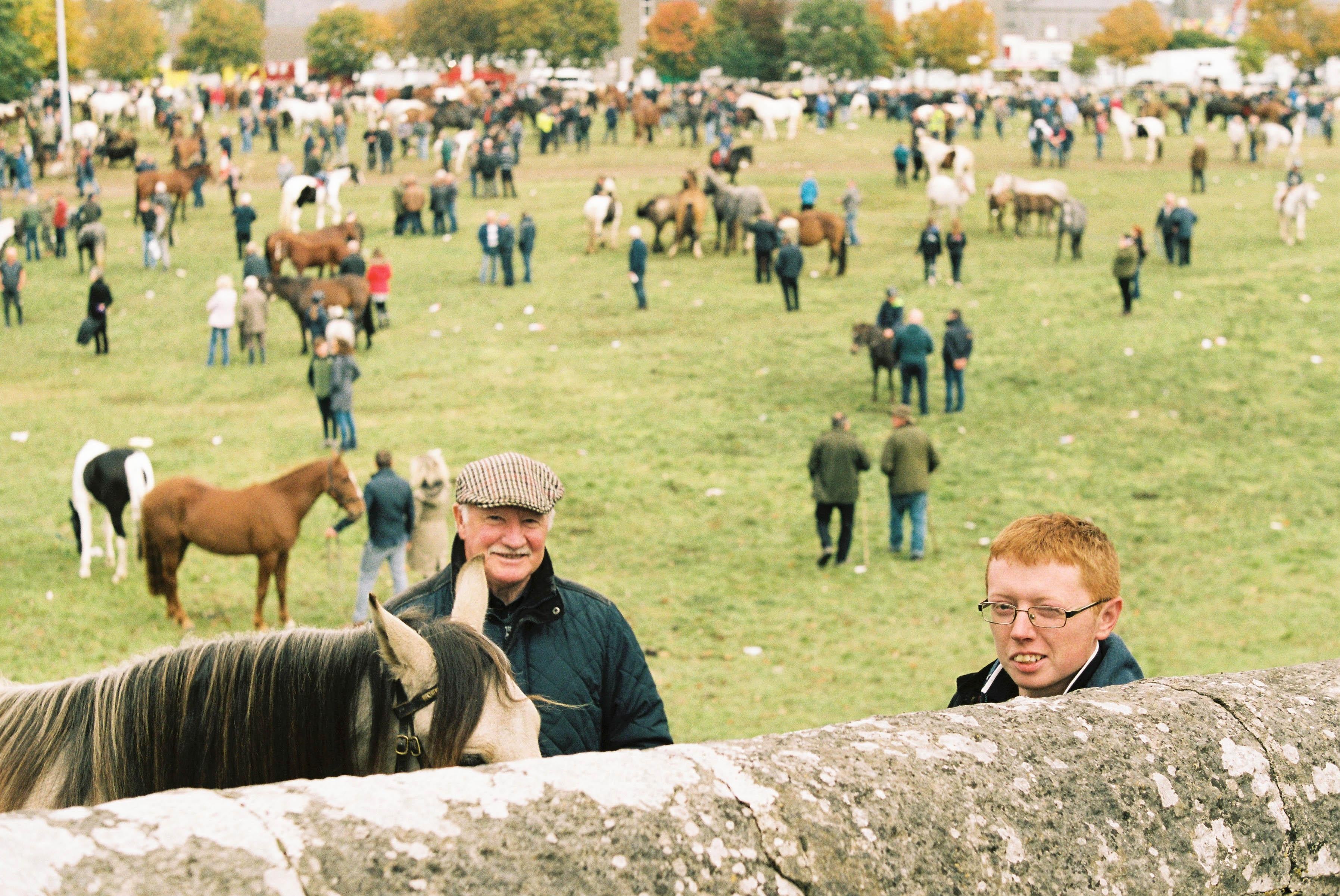 Marion Bergin Animal Print - Boy on Horse - Ballinasloe Horse Fair, Ireland, 2018