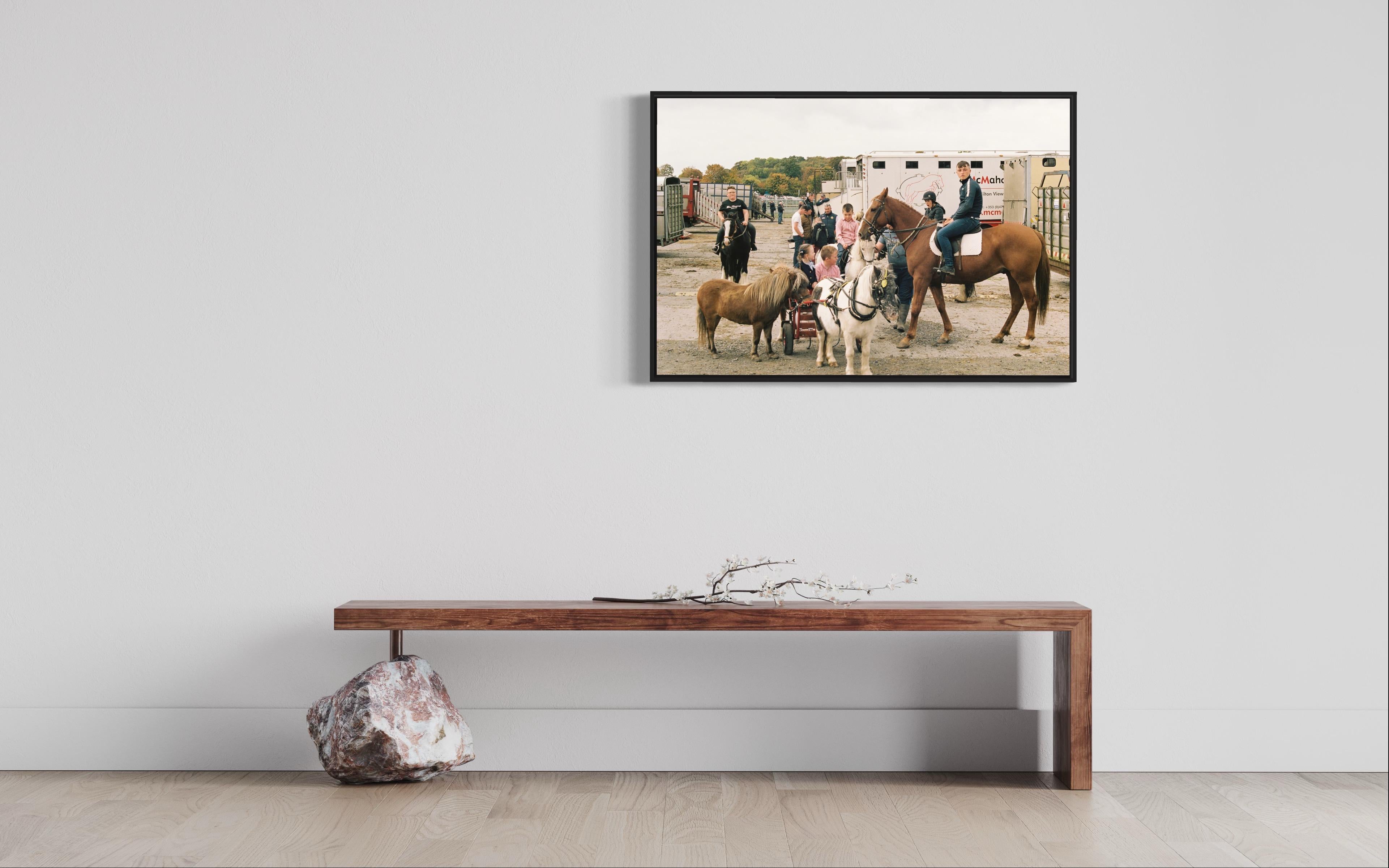 Horse Crowd - Ballinasloe Horse Fair, Ireland, 2018 - Print by Marion Bergin