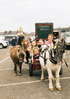 Irish Traveller Children and Horse - Ballinasloe Horse Fair, Ireland, 2018