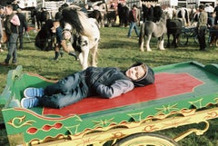 Nap at the fair - Ballinasloe Horse Fair, Ireland, 2018