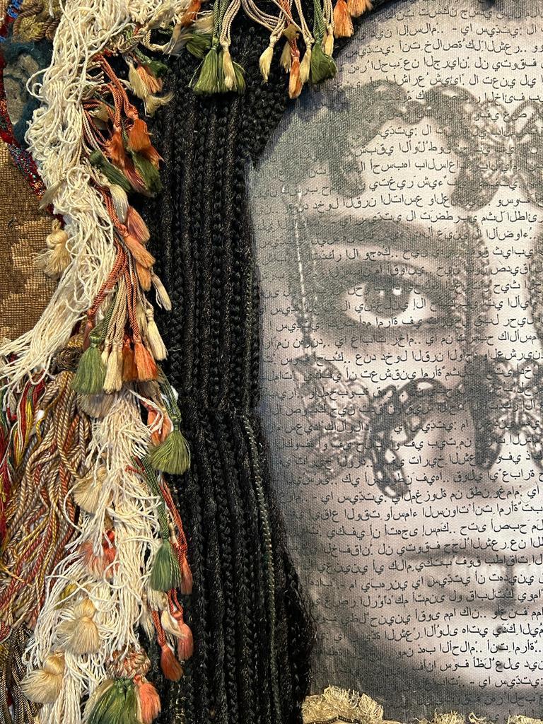 A Tribute to Arab Women – A Collaboration Between Marion Boehm & Roger Moukarzel
For this tribute to Arab women, Marion Boehm collaborated with Lebanese photographer Roger Moukarzel, merging photography with textile collage to create a striking