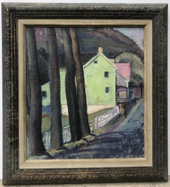 1927 Chester Springs Modernist / impressionist Oil painting  - "Fall 1927"