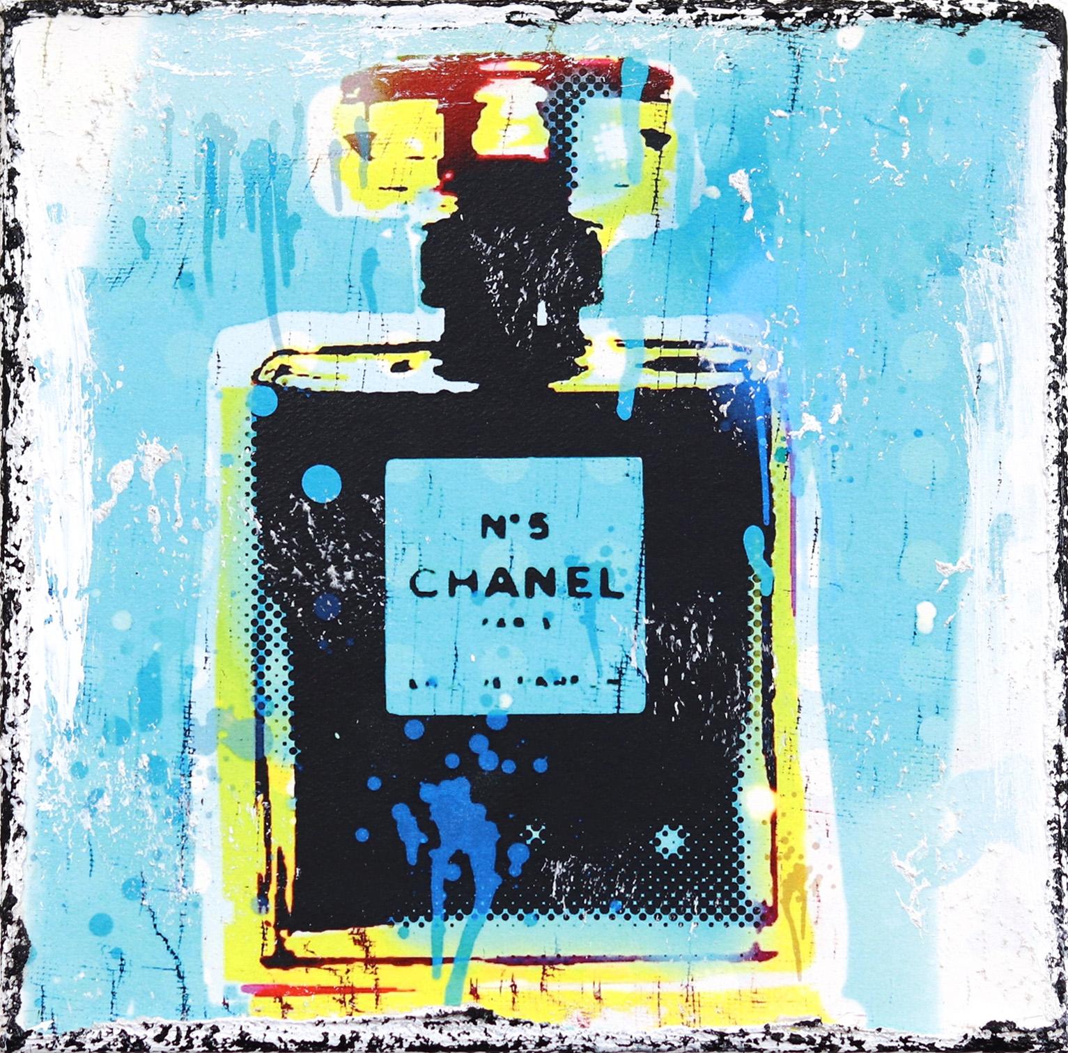 Bleu Chanel - Mixed Media Art de Marion Duschletta