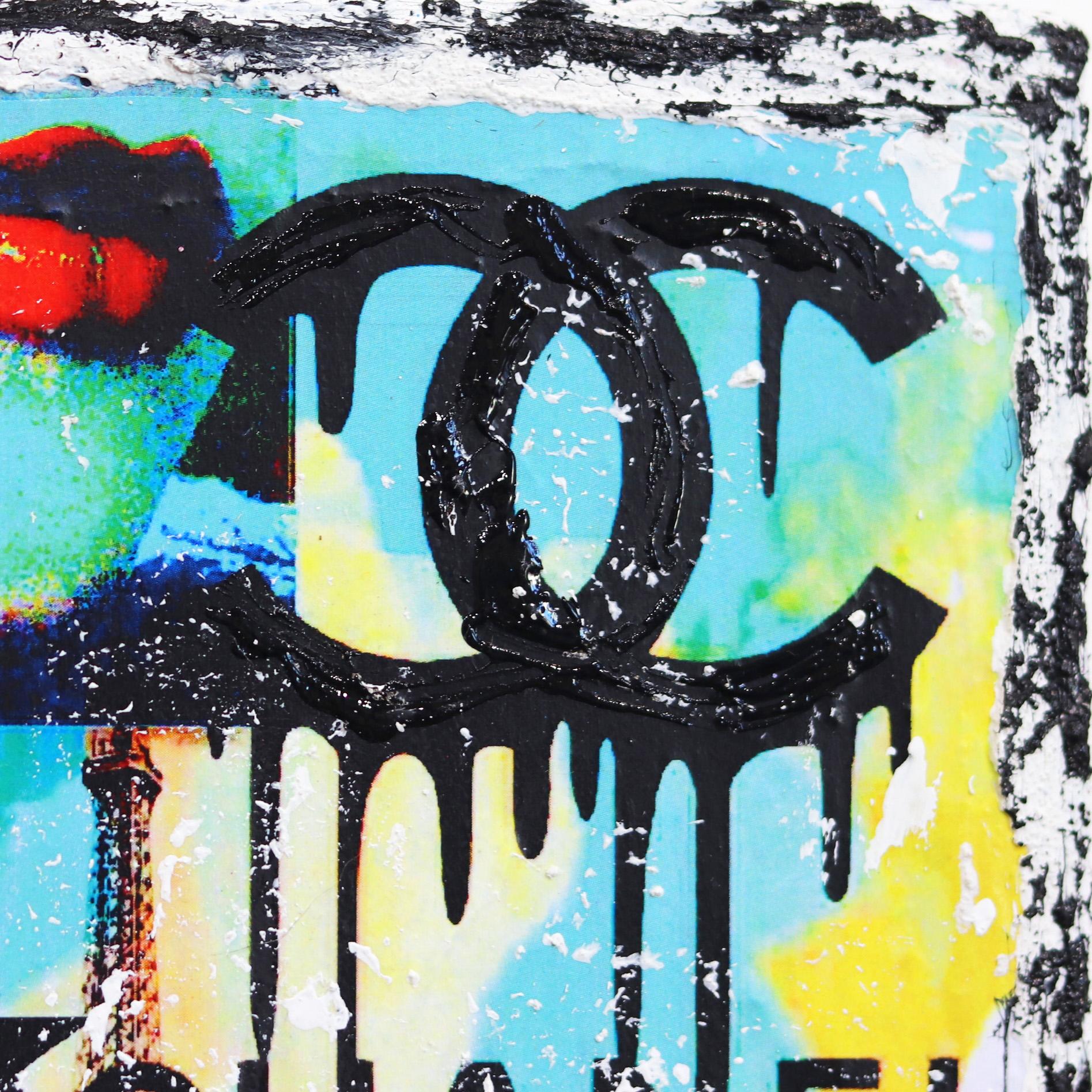 Chanel Who - Arte pop astratta contemporanea a strati in vendita 2