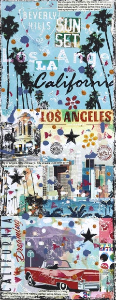 City of Dreams - Original Pop Art Collage on Canvas