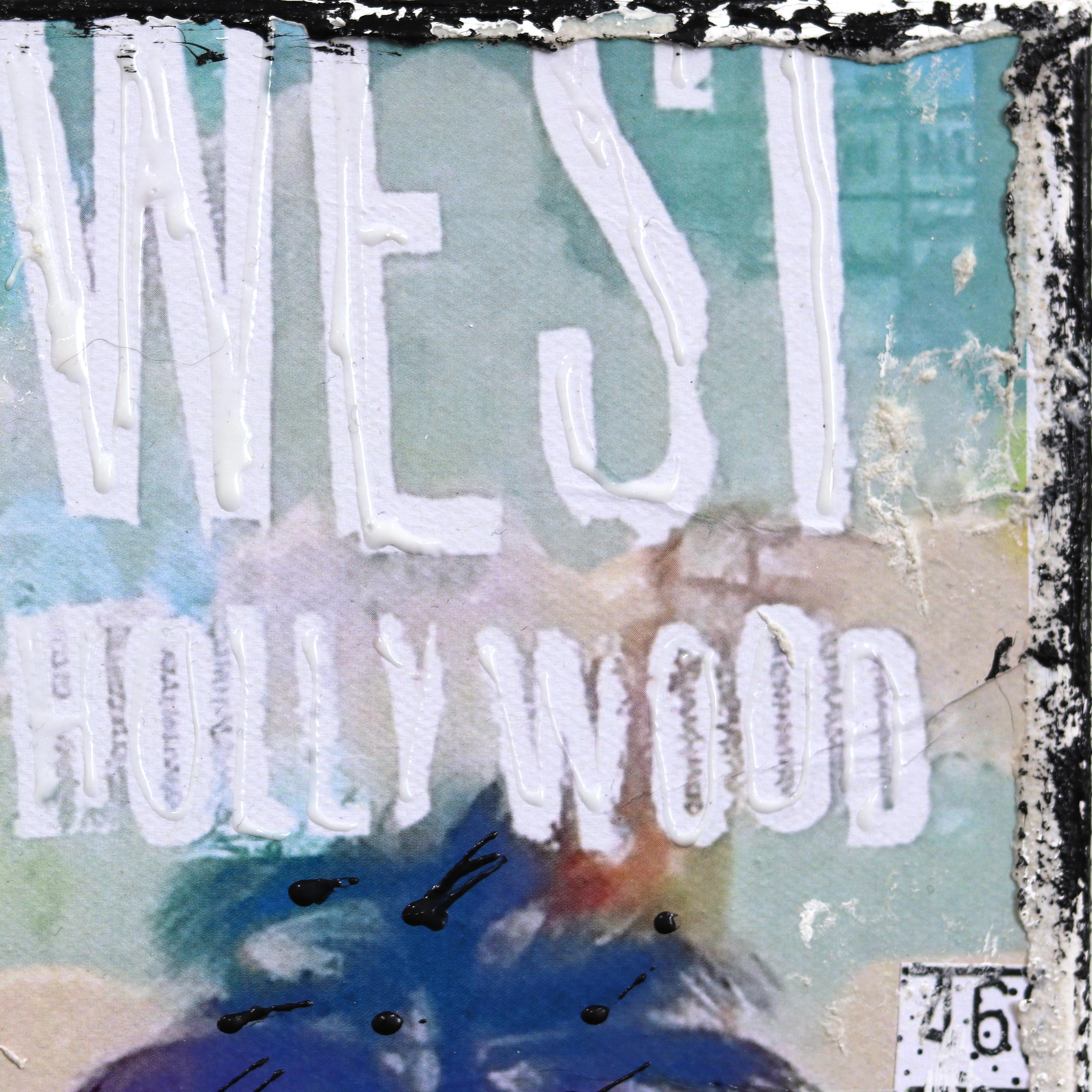 Classic Los Angeles - Original farbenfrohe Stadt Stillleben Textur-Collage im Angebot 2