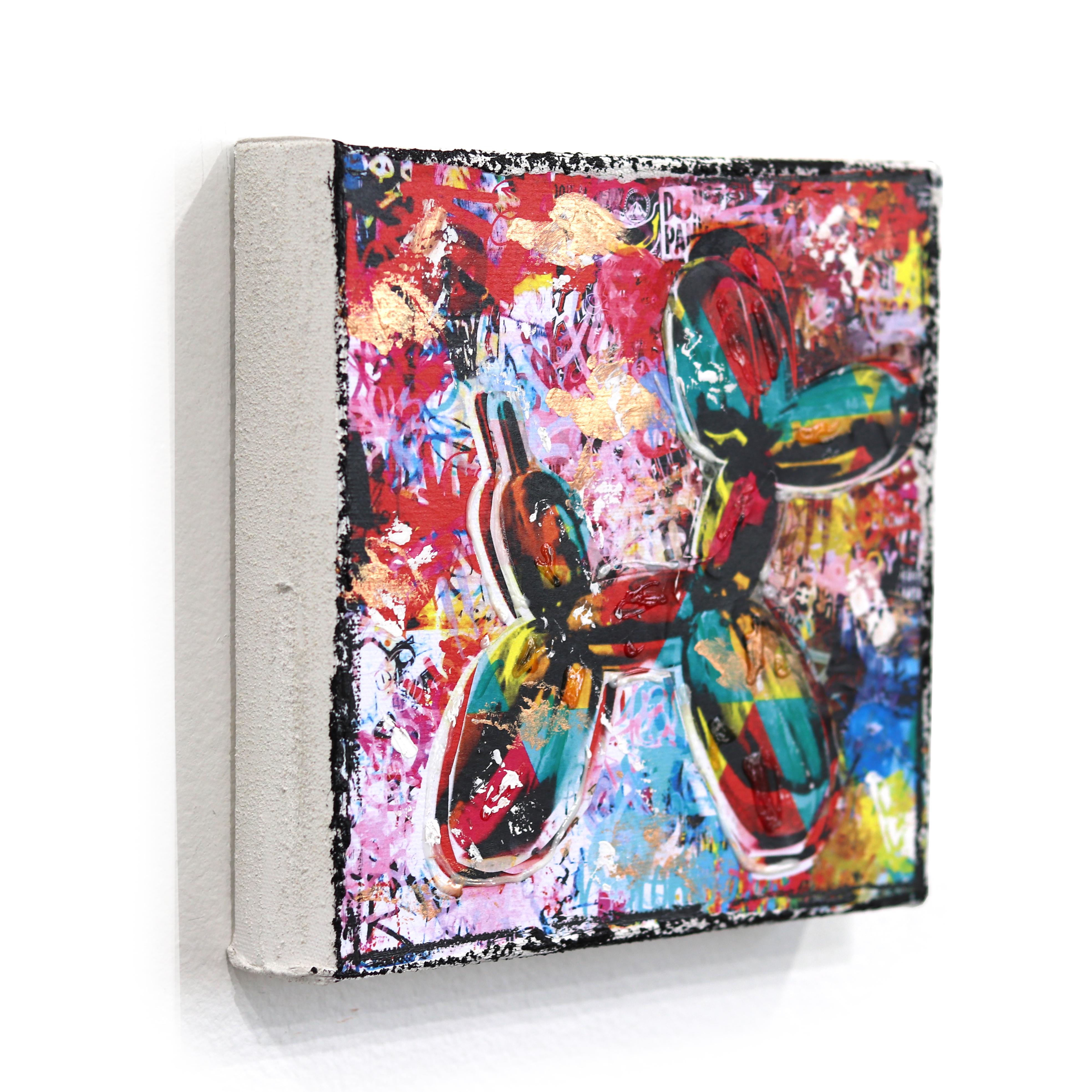 Sogno del cane doppio - Pittura pop originale su tela in vendita 1