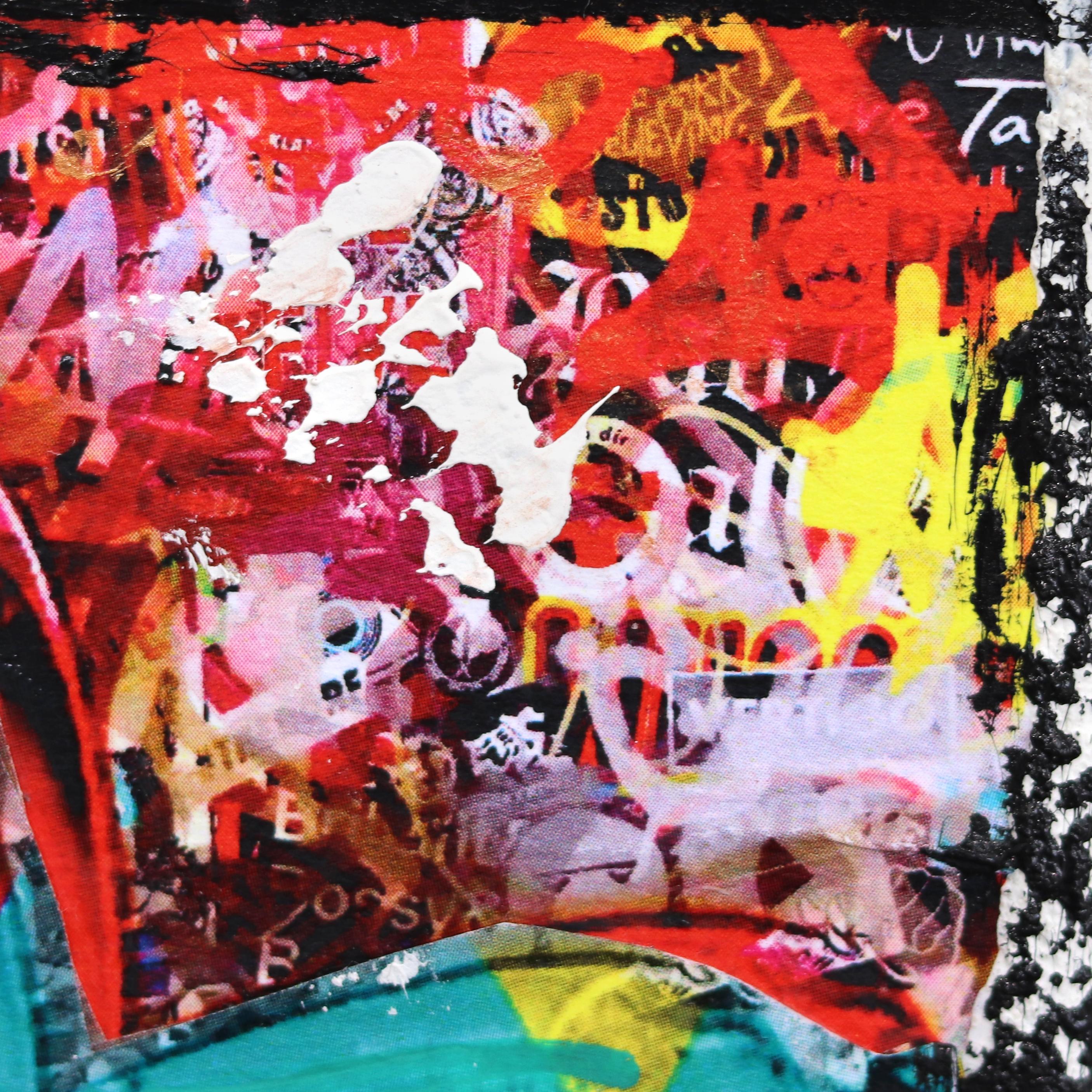 Sogno del cane doppio - Pittura pop originale su tela in vendita 4