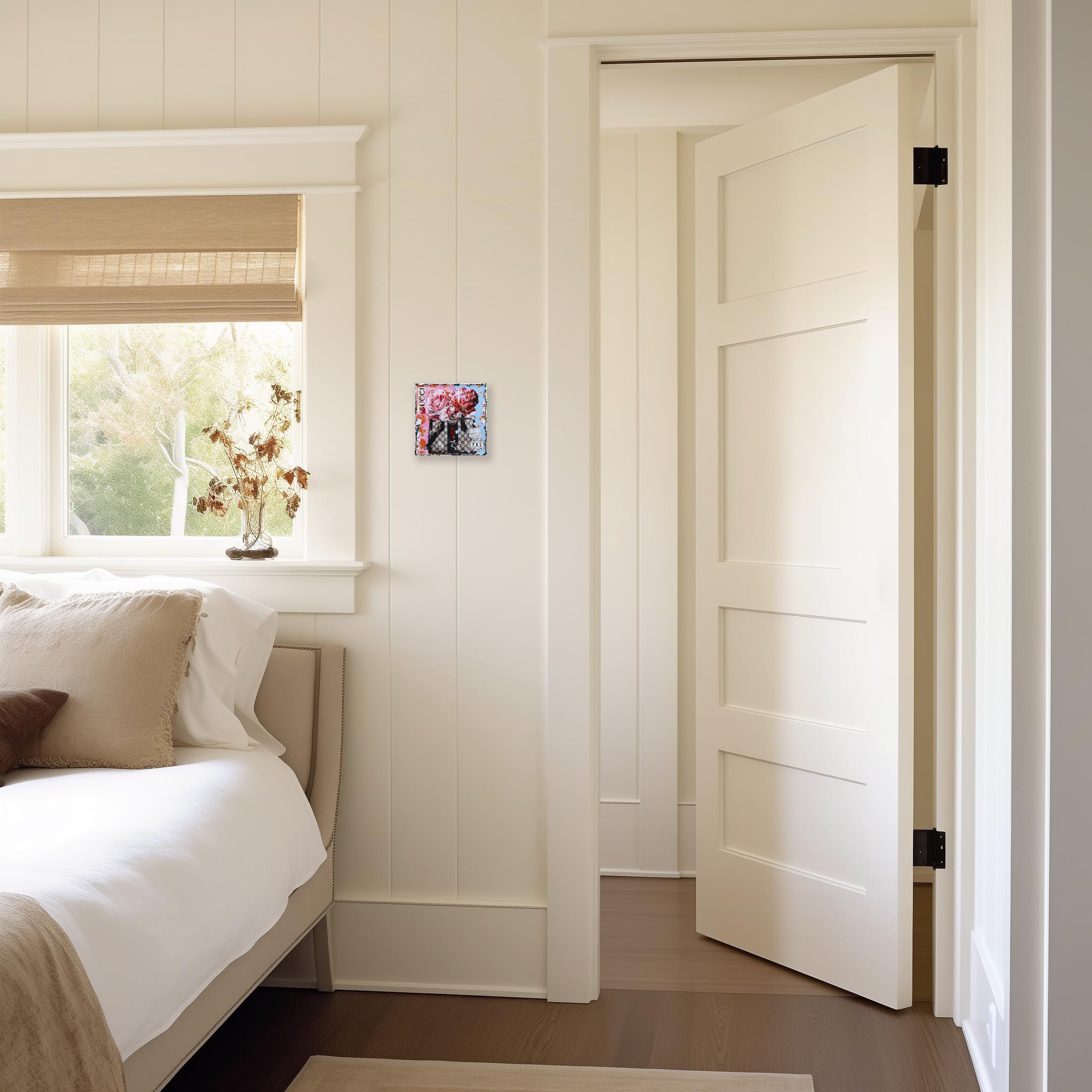 Gucci Bouquet - Original Abstract Colorful Textural Luxury Inspired Collage Art en vente 1