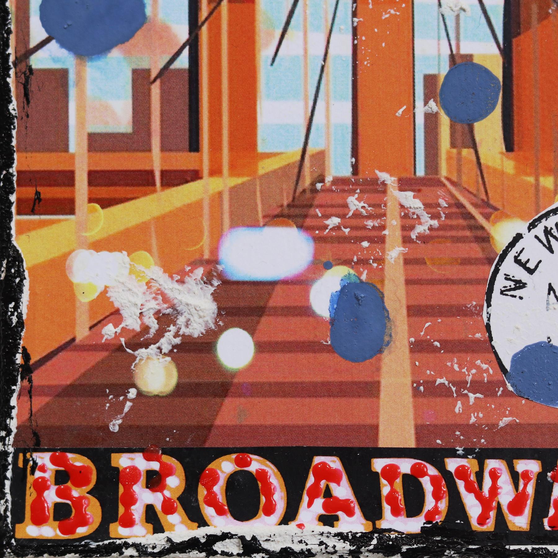 New York City - Collage originale di paesaggi pop art su tela in vendita 4