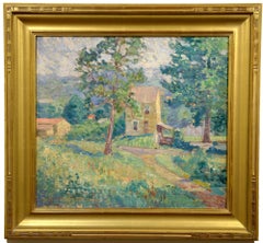 South of France, Landscape, Cottage, Impressionist