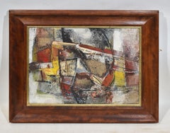 Antique American Abstract Expressionist Cubist Composition by Marion Huse