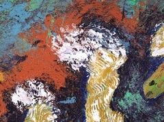 "Carousel" Abstracted Horses with Texture in Acrylic on Canvas