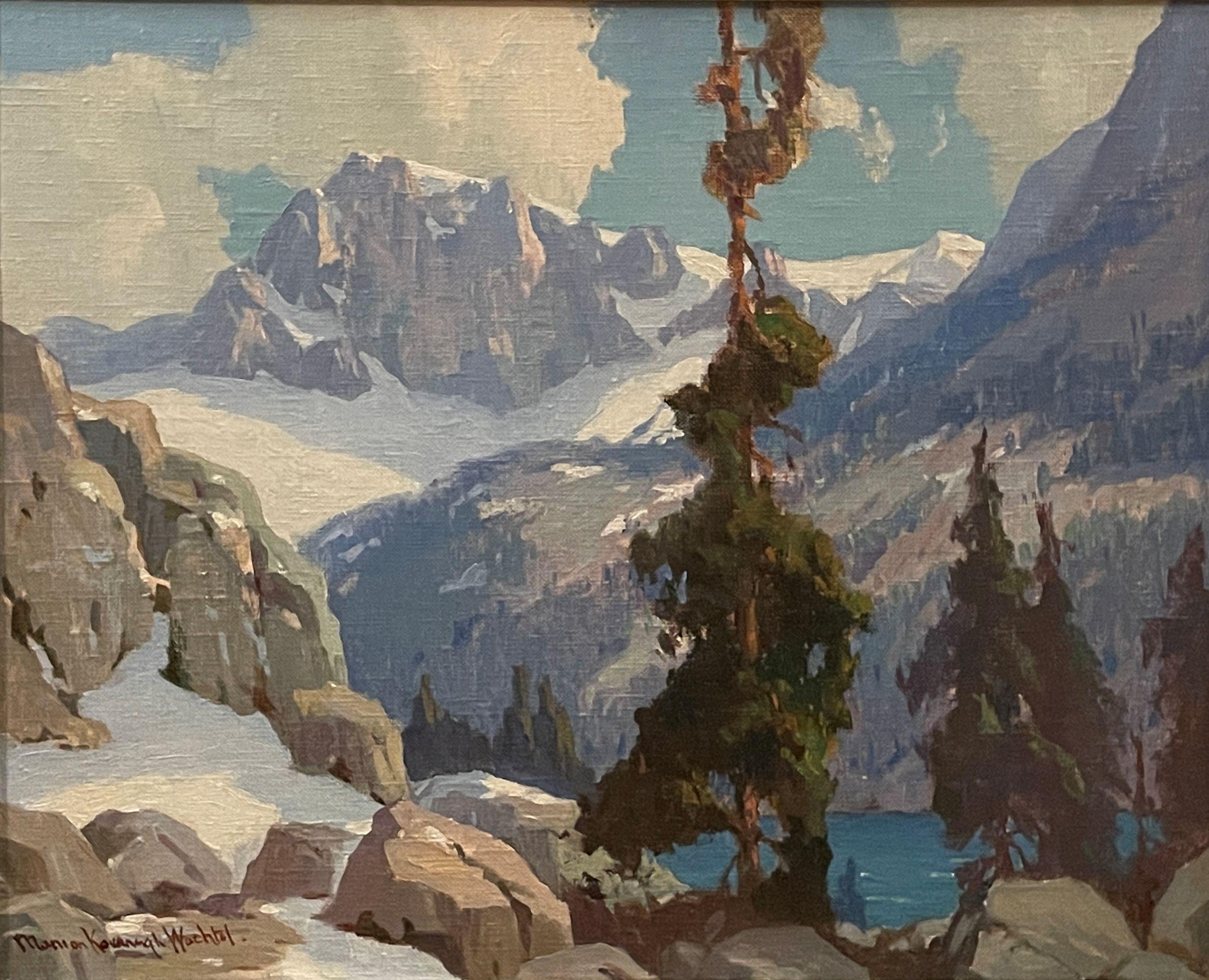Marion Kavanaugh Wachtel Landscape Painting - "Lake In the Sierra Nevada Mountains, " Marion Wachtel, California Impressionism