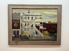 Marion Kramer spectacular 1930s old town scene