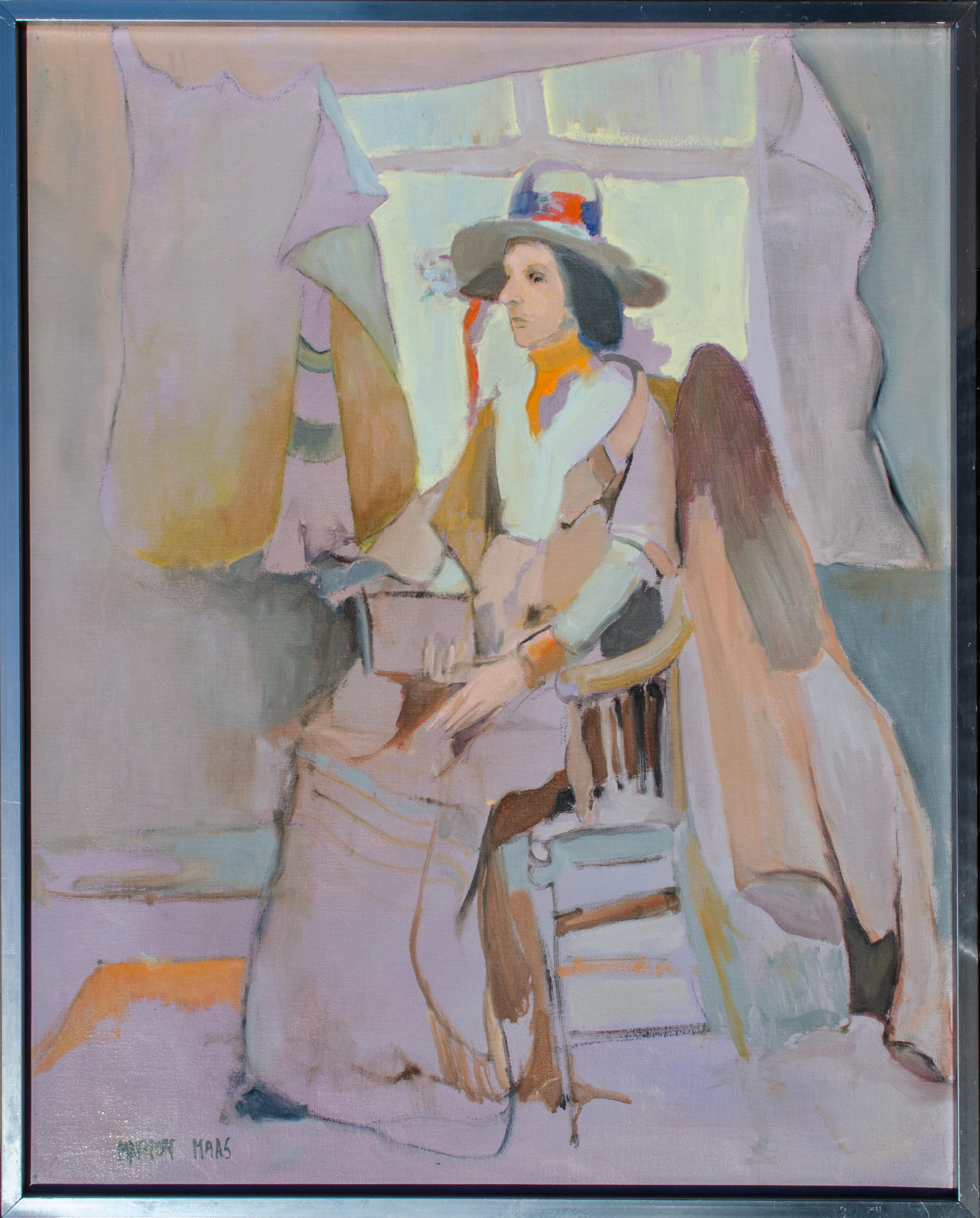 Portrait Of A Lady by NY Artist Marion Maas For Sale 1
