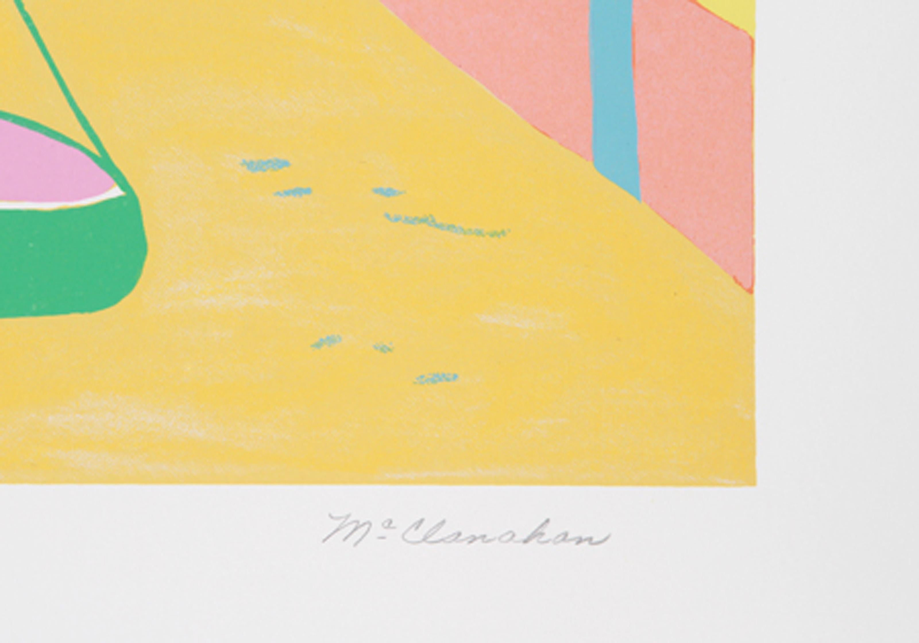 Brittany Beach, Pop Art Screenprint by Marion McClanahan For Sale 1