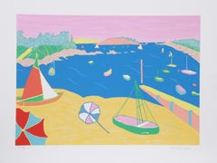 Plaque de Bretagne, sérigraphie Pop Art de Marion McClanahan