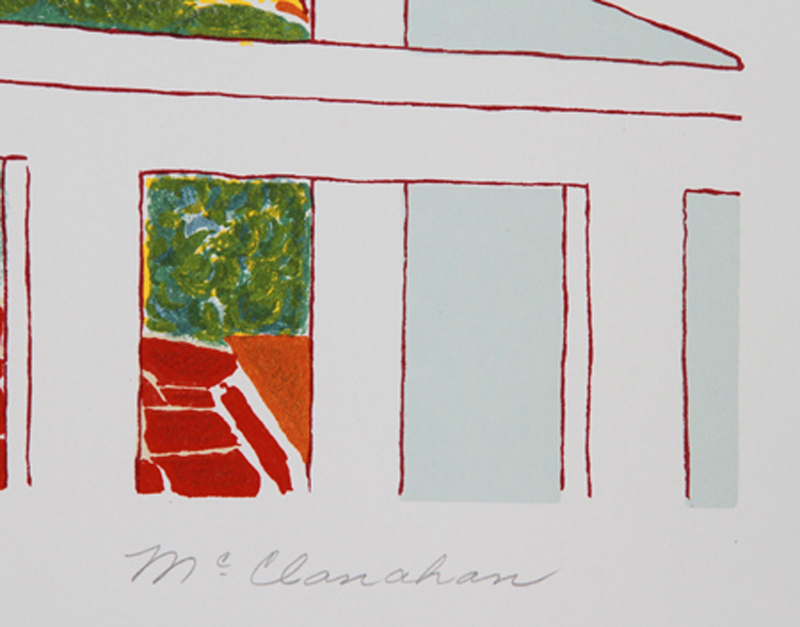 Cibourne Harbor, Pop Art Lithograph by Marion McClanahan For Sale 1