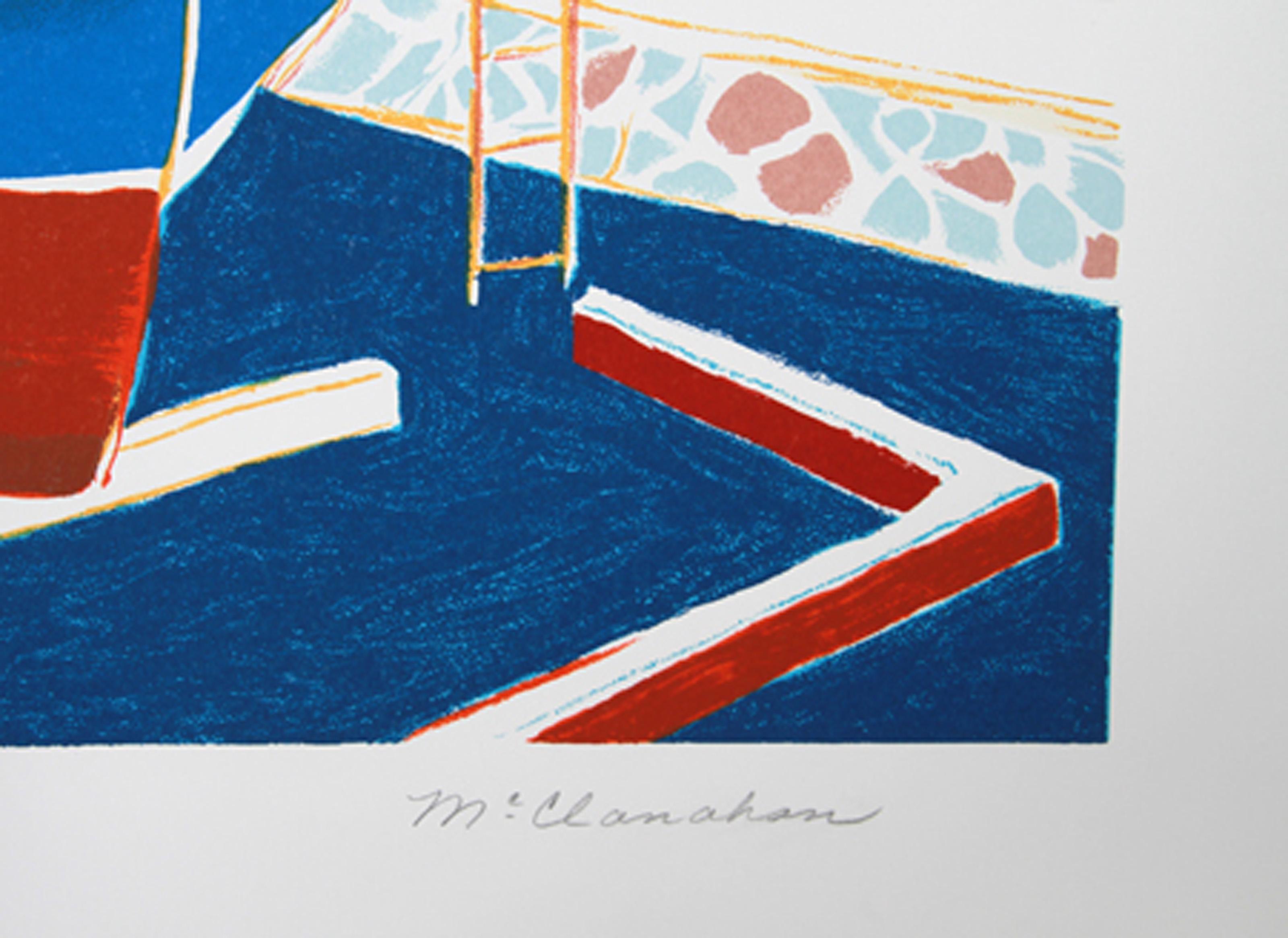 Dry Dock, Pop-Art-Lithographie von Marion McClanahan im Angebot 1