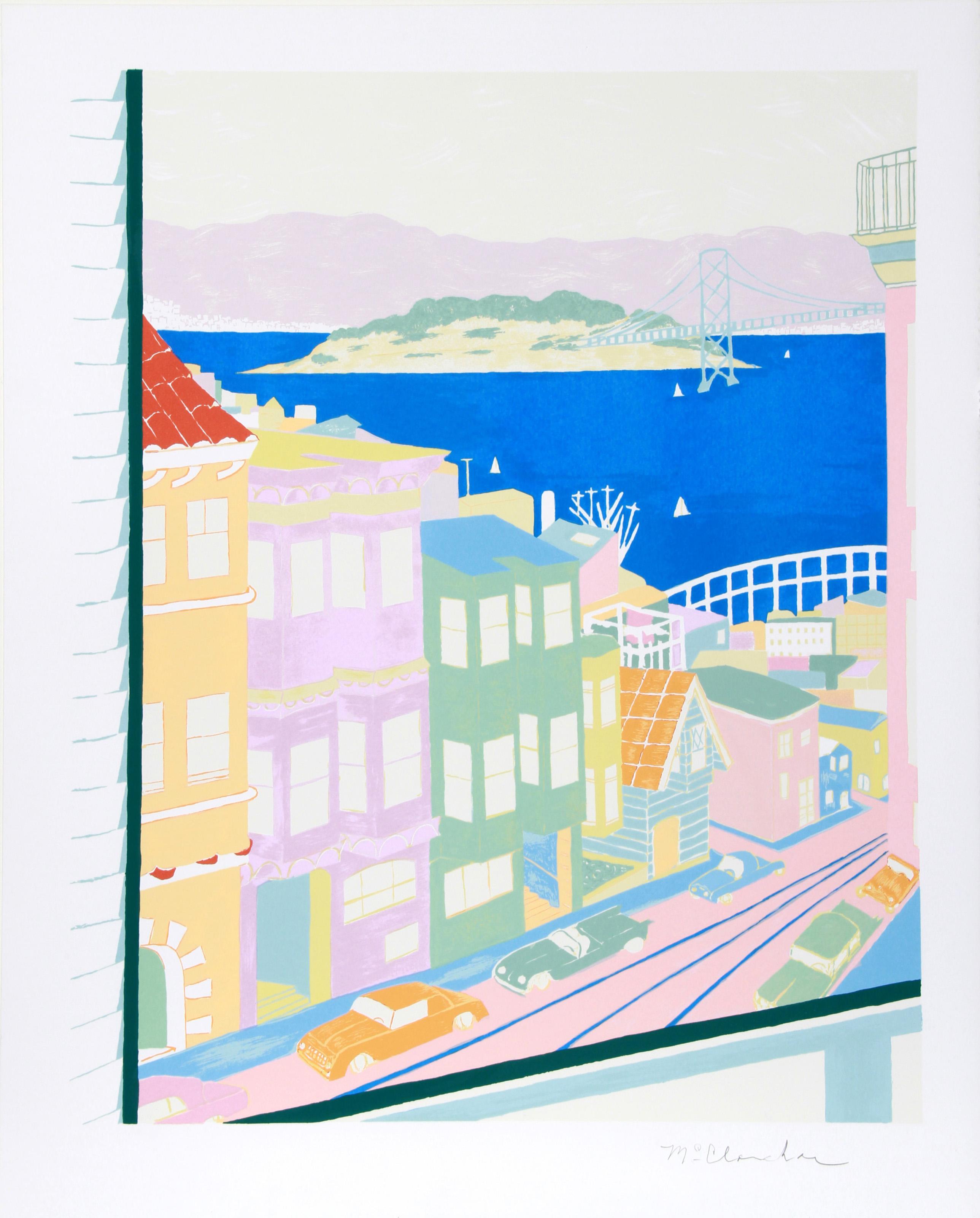 San Francisco, Pop Art Lithograph by Marion McClanahan