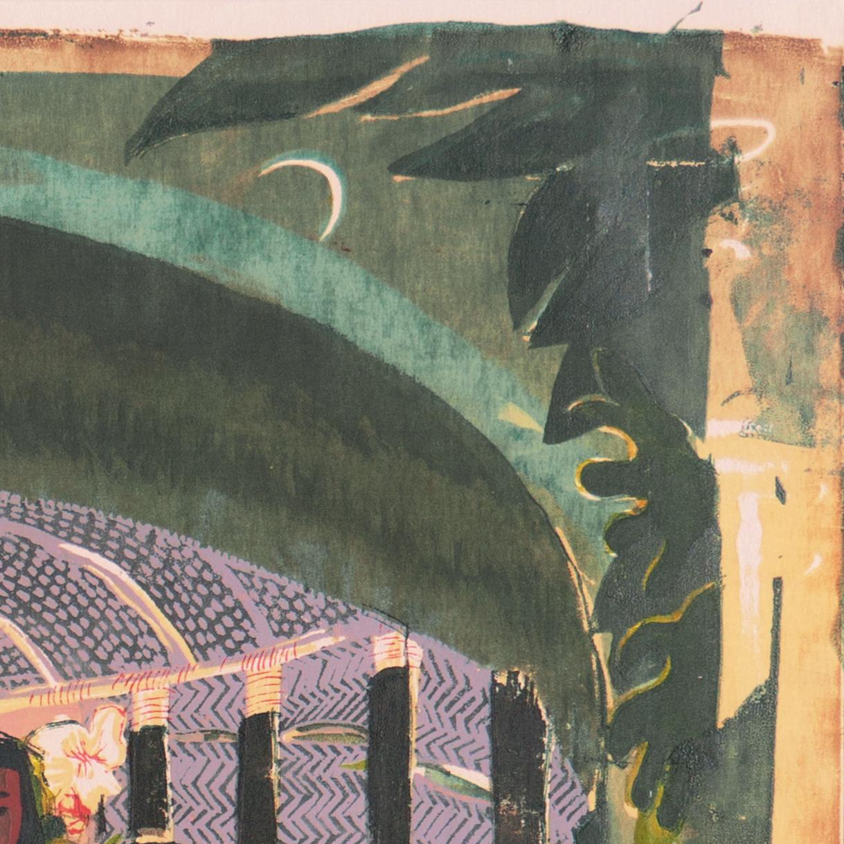 'Pasto formale samoano', NYMoMA, Metropolitan Museum, National Gallery, SFAA, GGIE - Landscape Print Grigio di Marion Osborn Cunningham