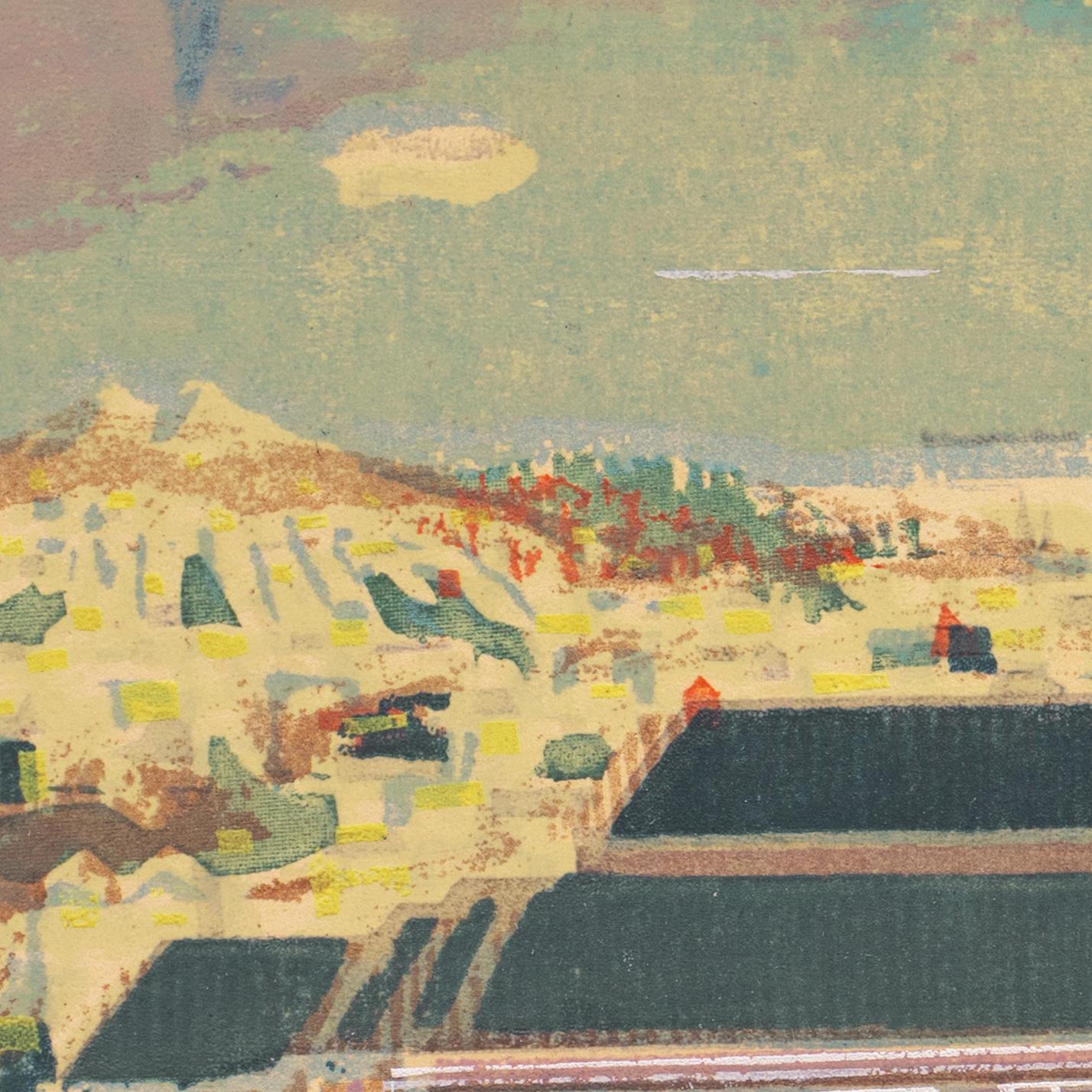Signed lower center, 'Marion Cunningham' (American, 1908-1948) and dated 1945.

After receiving her B.A. from Stanford University, Marion Osborn Cunningham continued her formal training at the California School of Fine Arts (SF) and at the Art