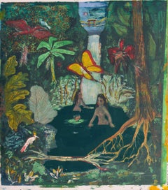 'Tropical Waterfall, Hawaii', Metropolitan Mus., National Gallery, NY MoMA, SFAA