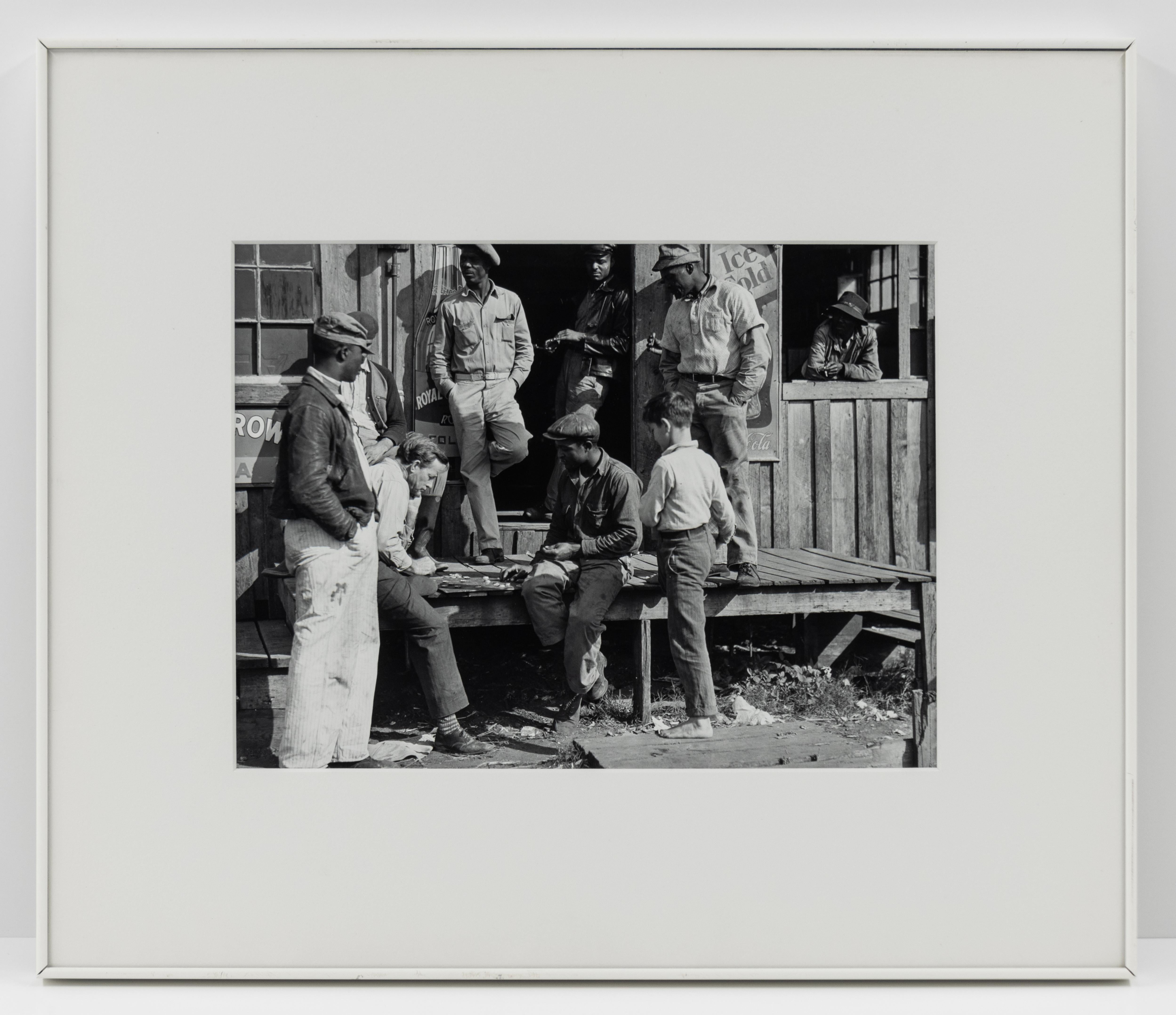 Migrant Pickers Playing Checkers After a Freeze-Out - Photograph by Marion Post Wolcott