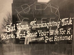 Virginia, Acción de Gracias Turkey Diner Vintage Silver Gelatin Print FSA WPA