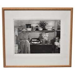 Antique Marion Post Wolcott "Making Biscuits" Silver Gelatin Black and White Photograph