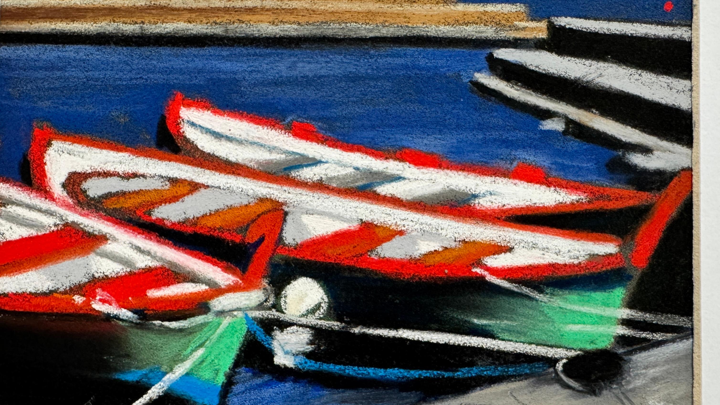 Barken Collioure 3 (Zeitgenössisch), Painting, von Marion Puig