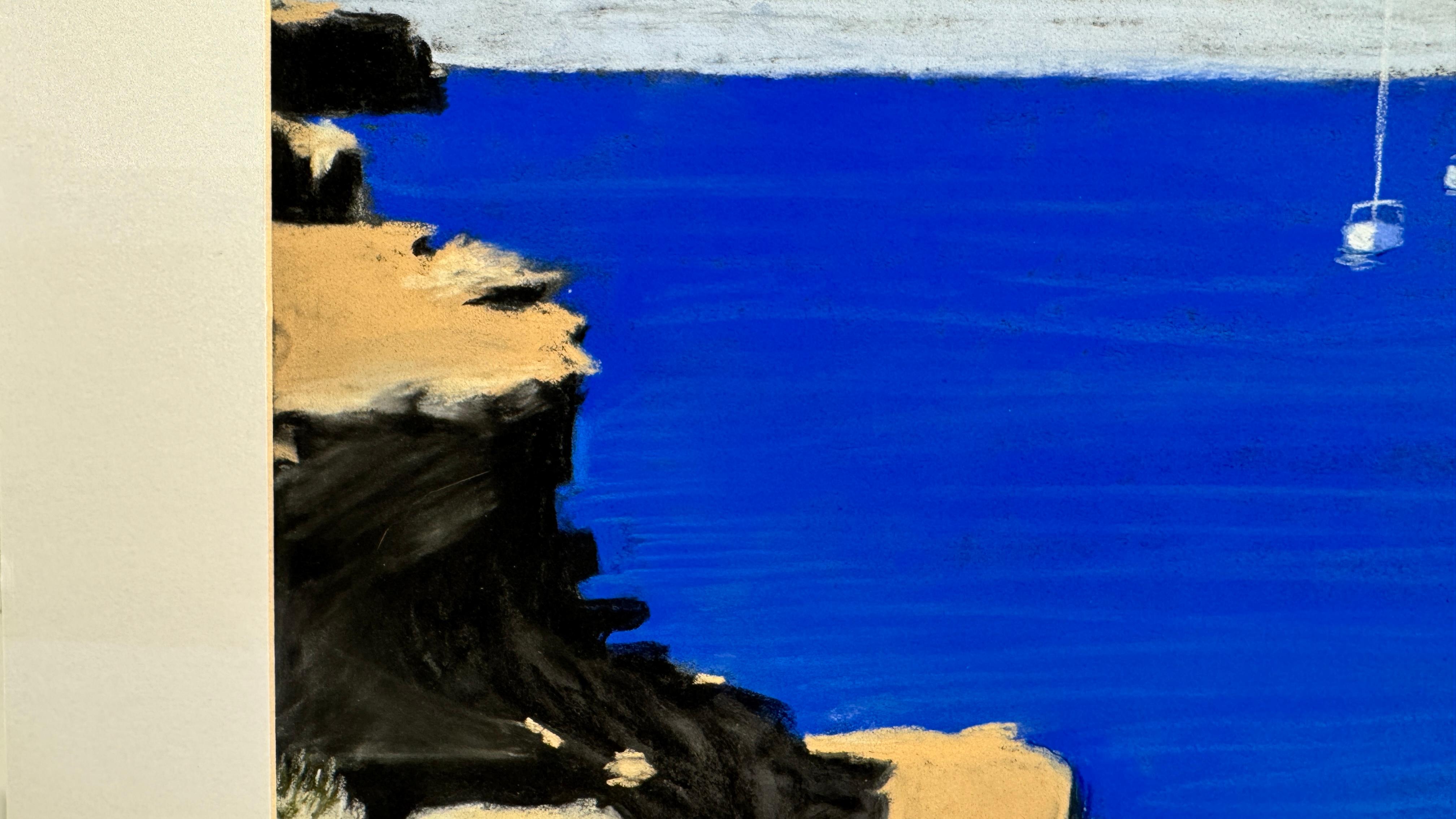 Cala Saona 2 - Contemporary Painting by Marion Puig