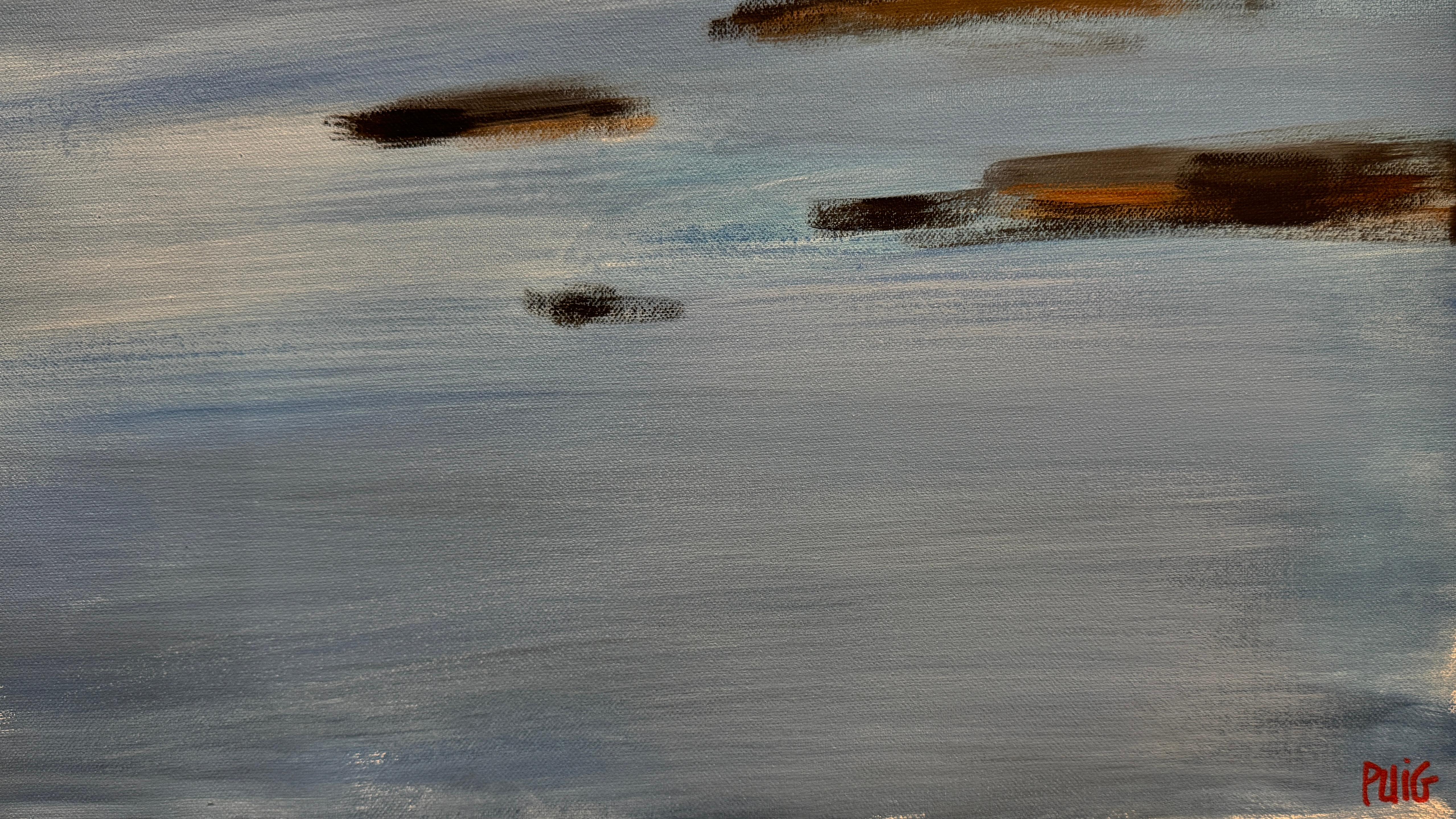 Llança 1 (Grau), Landscape Painting, von Marion Puig