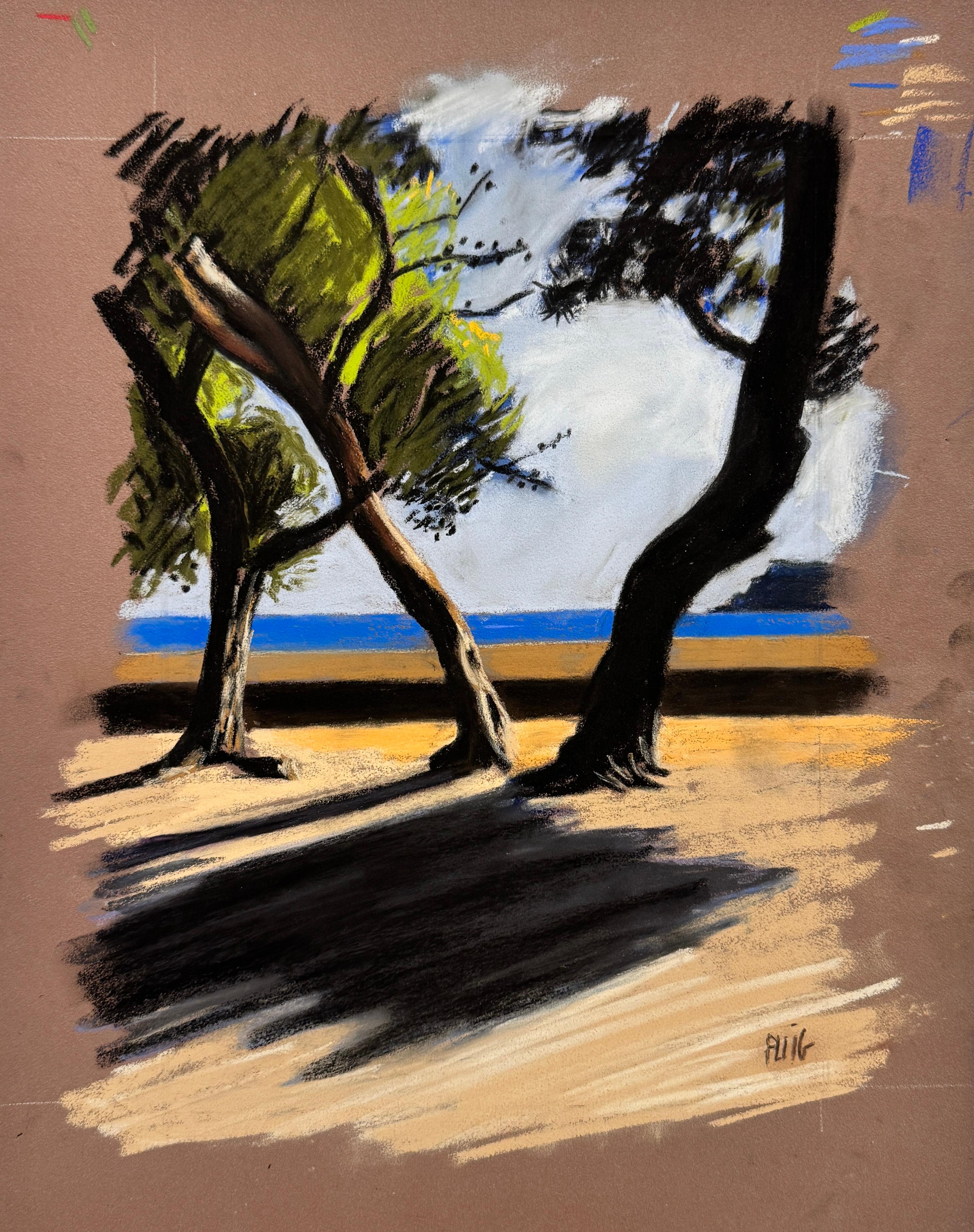 Pins de Paulilles 11 - Painting by Marion Puig