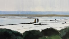 Salins de Gruissan 1: Acrylic Painting on Canvas, Contemporary, 2010+
