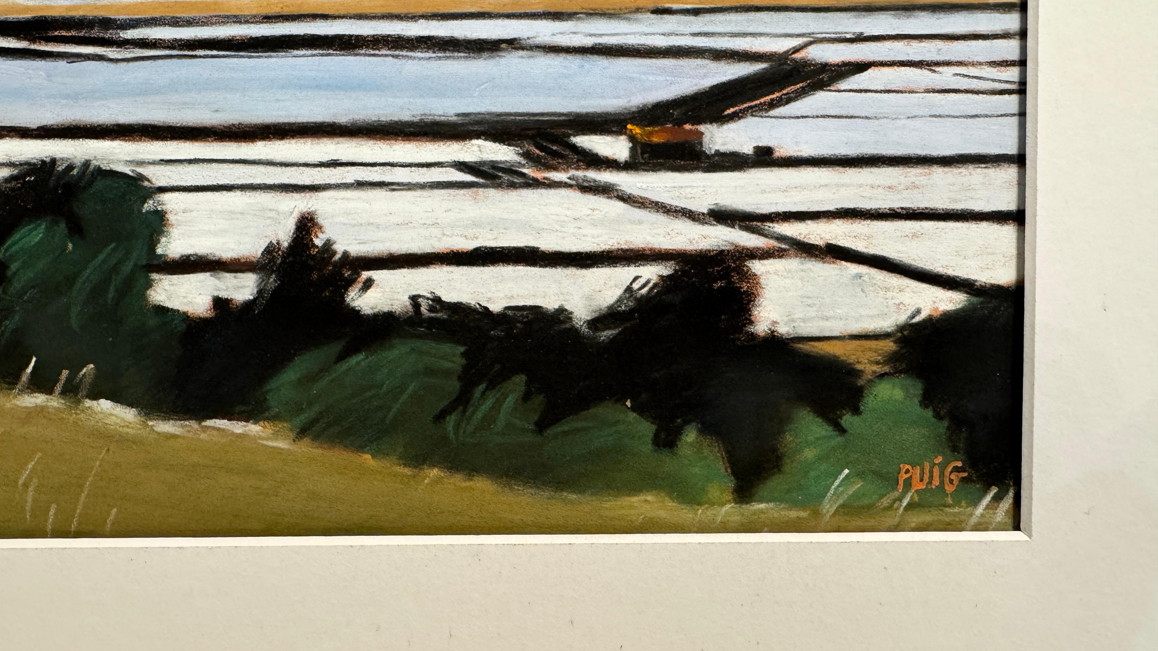 Salins de Gruissan 5 - Painting de Marion Puig