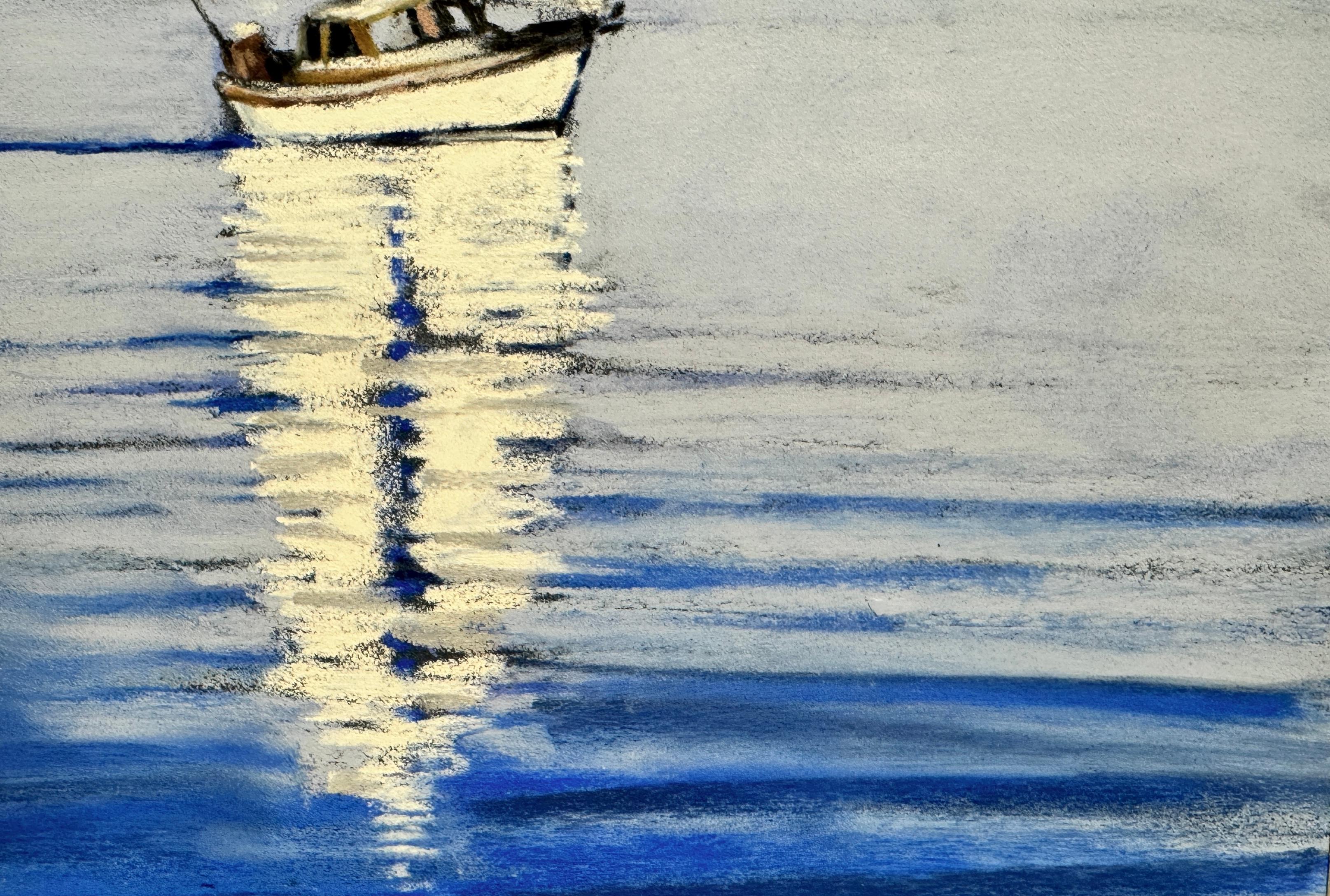 Voile Blanche 2 (Zeitgenössisch), Painting, von Marion Puig