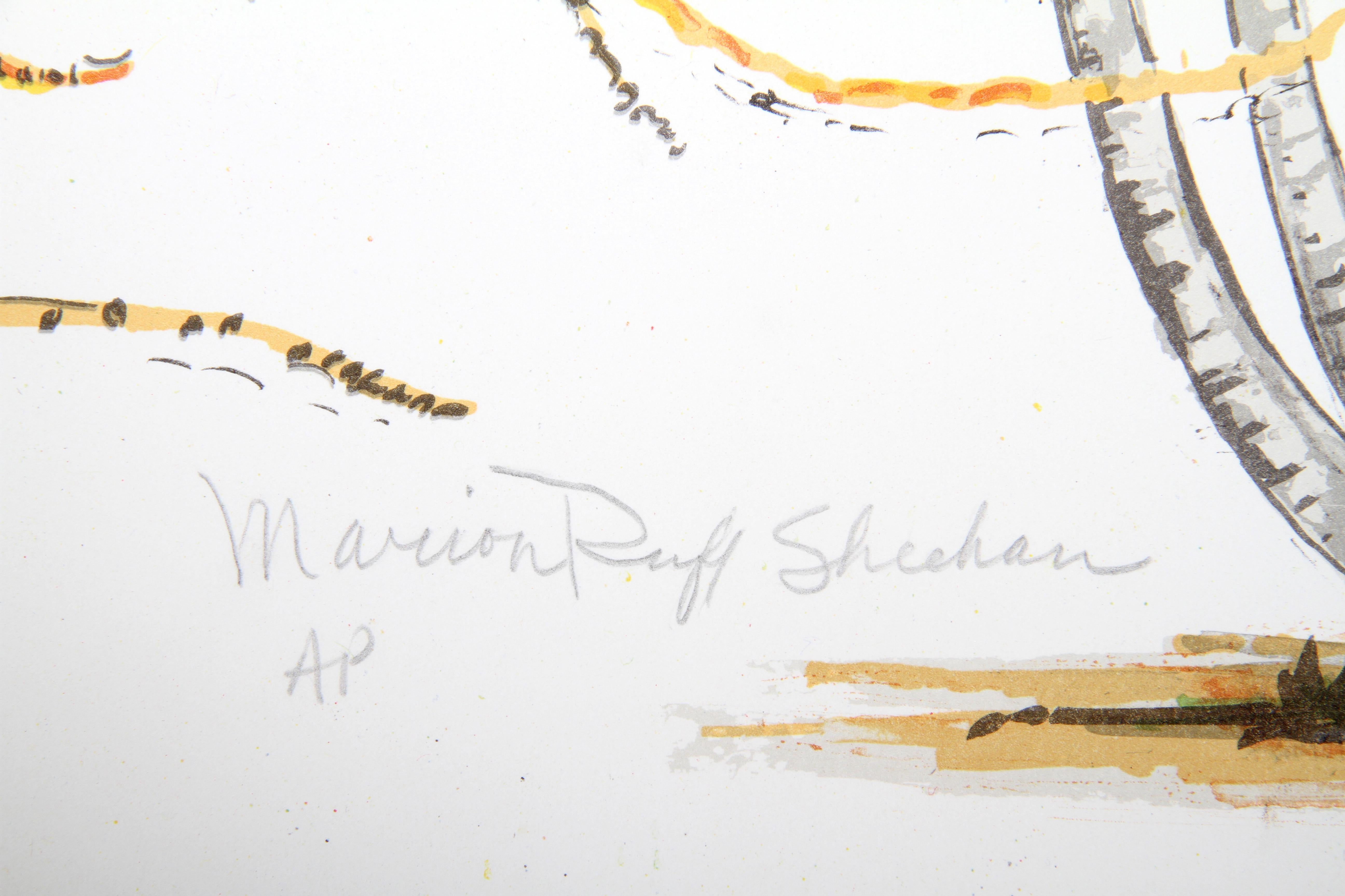 McArthur Palm, lithographie de Marion Sheehan en vente 1