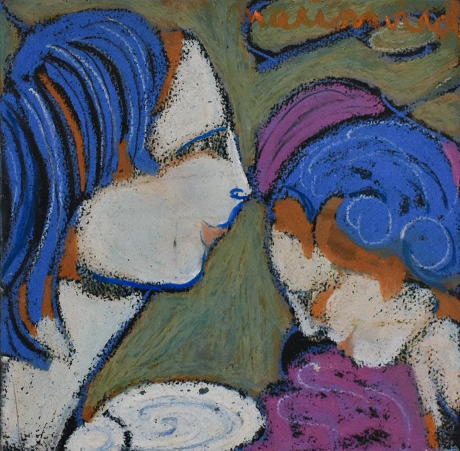 Marion Vinot Don T Laugh I Love You God Oil Pastel On Paper