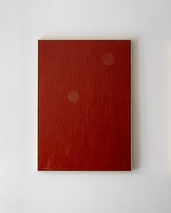 ABSTRACT Artwork Architecture Circles Red Spanish Artist Mariona Espinet 2024