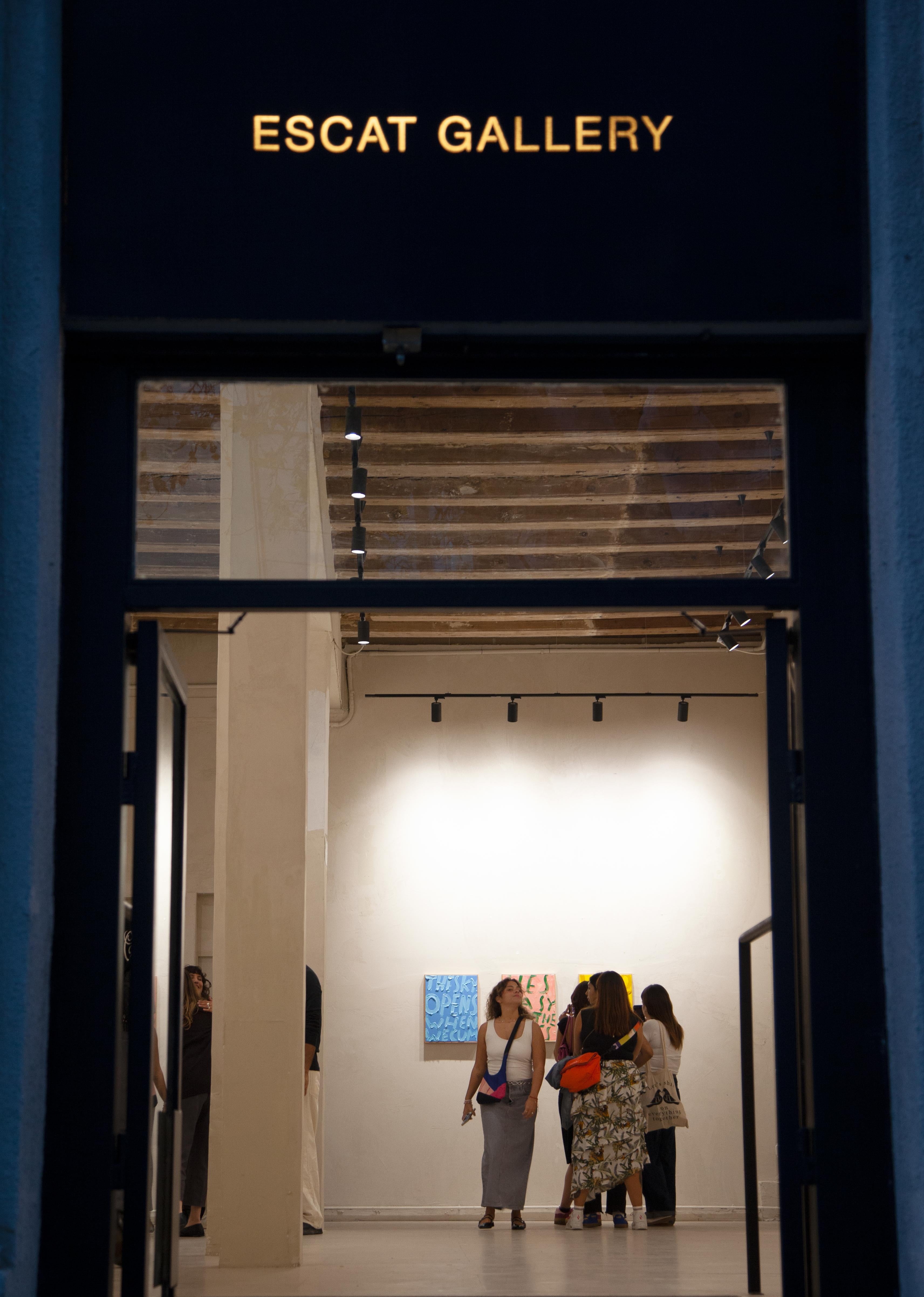 ABSTRACT Opera d'arte Struttura blu Architettura Artista spagnola Mariona Espinet 2025 in vendita 5