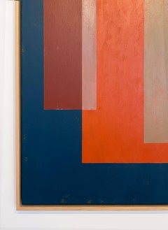 Terractoa-Kunstwerk in Geometrie und Farben der spanischen Künstlerin Mariona Espinet