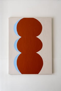 Kunstwerk Geometrie und rot-blaues Mantra der spanischen Künstlerin Mariona Espinet 2024