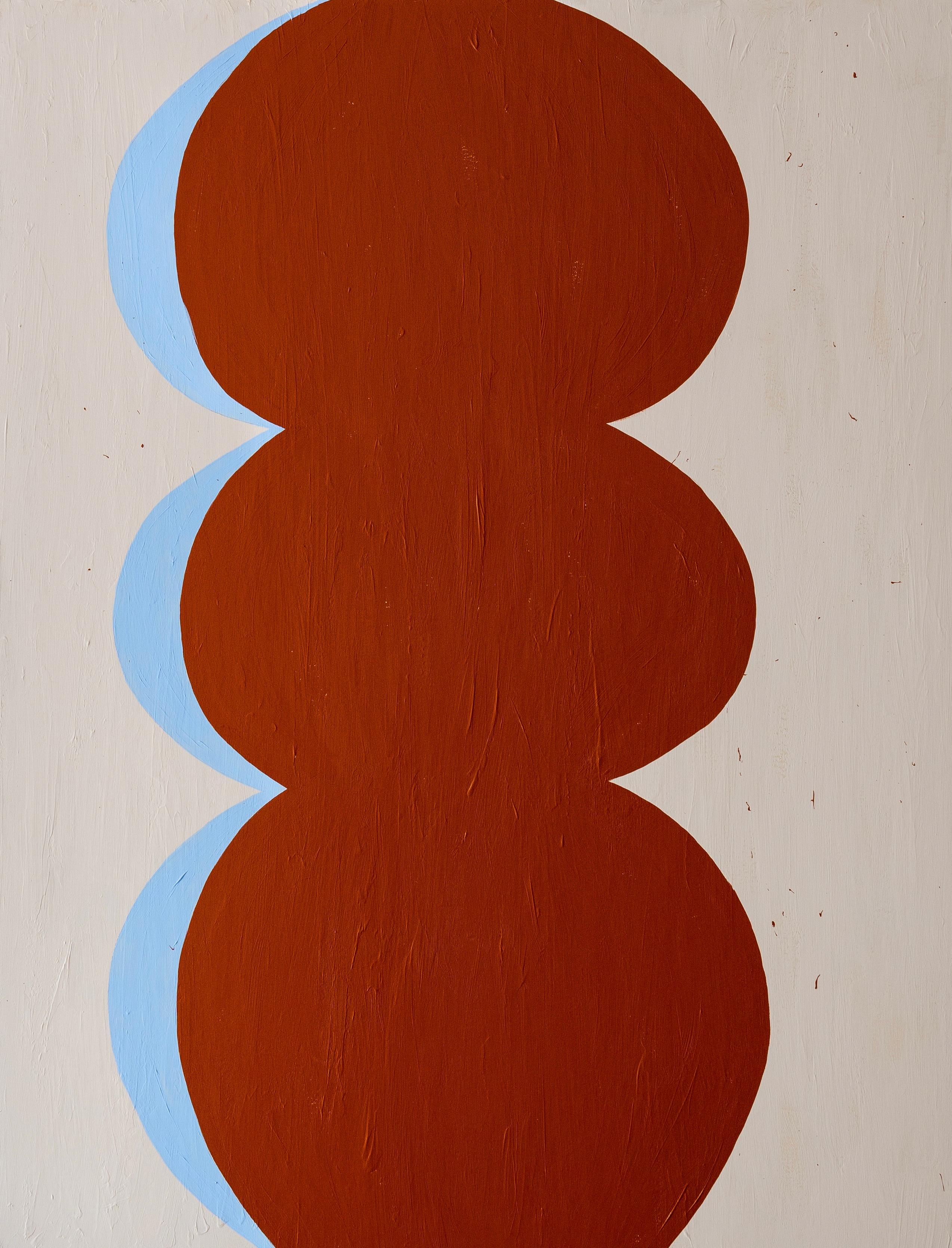 Opera d'arte Geometria e Mantra Rosso Blu dell'artista spagnola Mariona Espinet 2024 in vendita 4