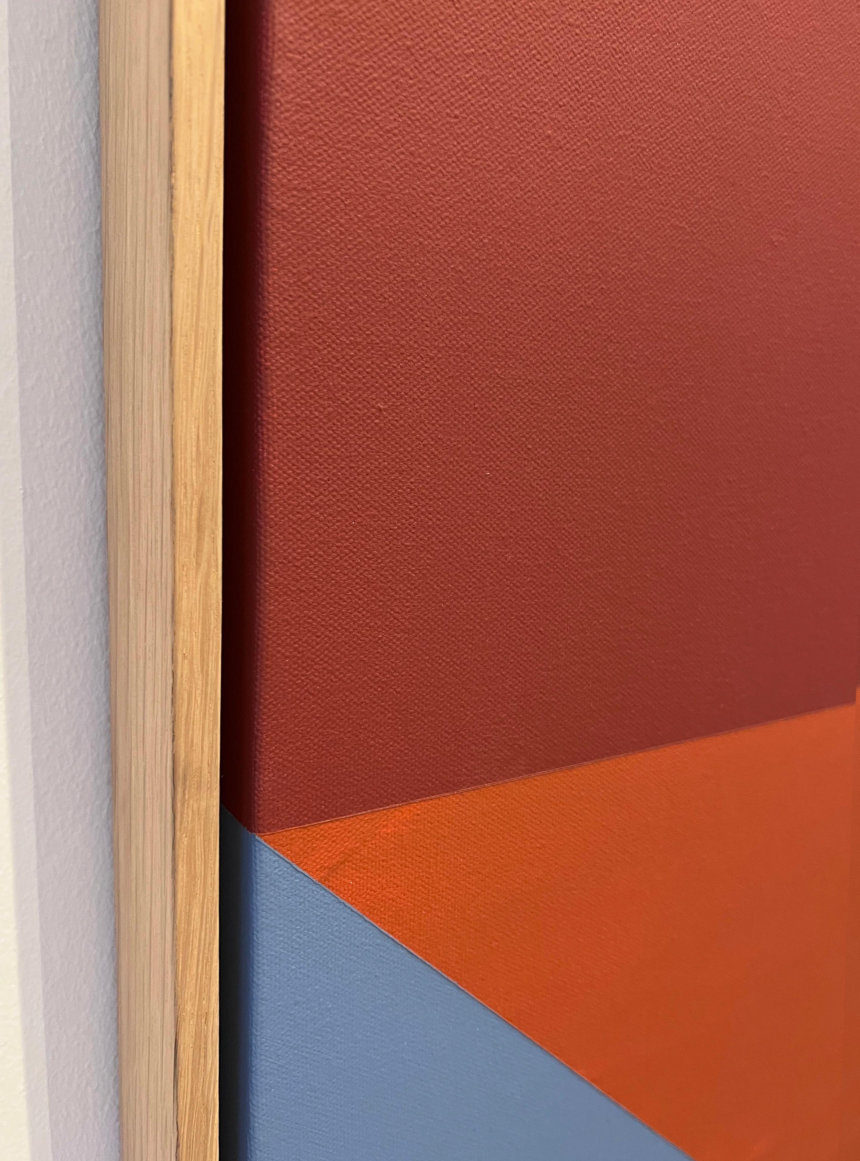 Abstract painting, like architecture, speaks to us about surfaces that interact with each
other, forming a representation of space through optical perspective. But while the
architect or designer projects perspectives in situ, painting can escape