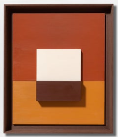 Œuvre d'art géométrique aux couleurs de la terre de l'artiste espagnole Mariona Espinet 2023