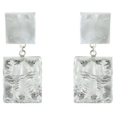 Marionite 10 Hand-Sculpted Pair Of Earrings in Silver by Marion Fillancq