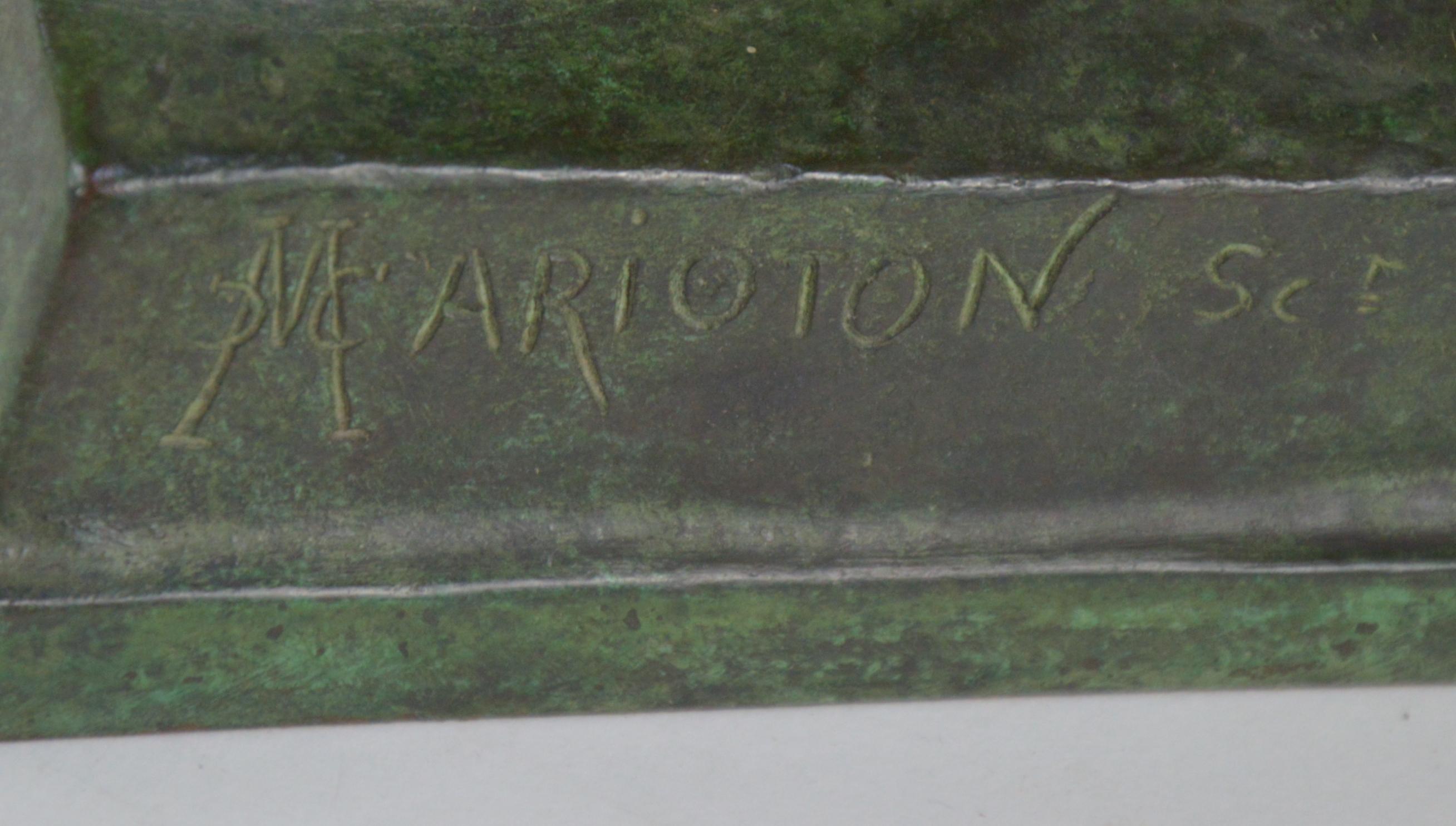 Cast Marioton Claudius Bronze Statue of Diogenes Colin Paris Foundry