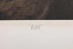 Ana, Signed Lithograph with Screenprinting by Maripaz Jaramillo